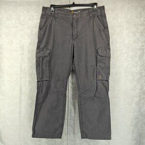 Carhartt Force Tappen Cargo Pant Mens 38x30 Gray Relaxed Fit Ripstop 101148